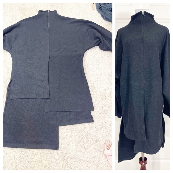 Nehera wool blend Asymetric tunic - Picture 4 of 10